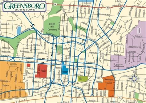 greensboro p&g|map of greensboro nc.